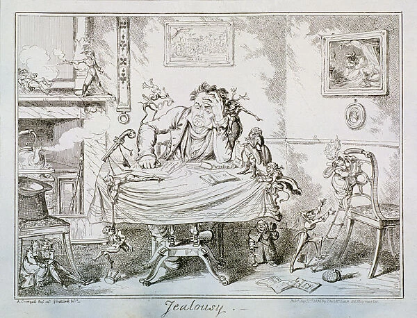 Jealousy, 1835. Artist: George Cruikshank