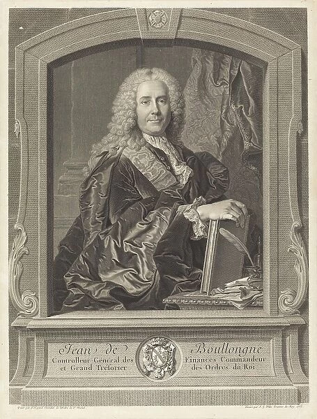 Jean de Boullongne, 1758. Creator: Johann Georg Wille