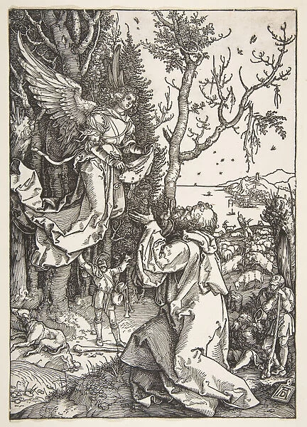 Joachim and the Angel, from The Life of the Virgin, ca. 1504. Creator: Albrecht Durer