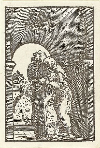 Joachim Embracing Anna, c. 1513. Creator: Albrecht Altdorfer