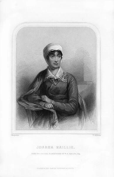 Joanna Baillie, Scottish poetess and dramatist, (1870). Artist: H Robinson