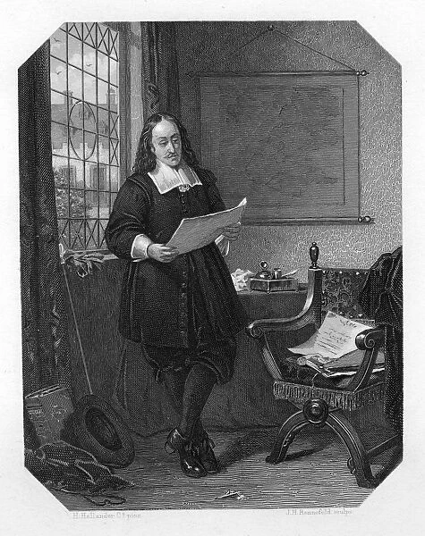 Johan de Witt, Dutch statesman, 1654, (c1870). Artist: JH Rennefeld