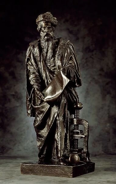 Johannes Gutenberg, 1839. Creator: Pierre-Jean David d'Angers