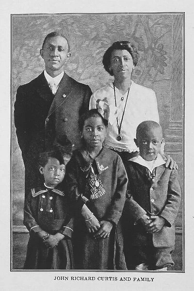 John Richard Curtis and family, 1921. Creator: Unknown