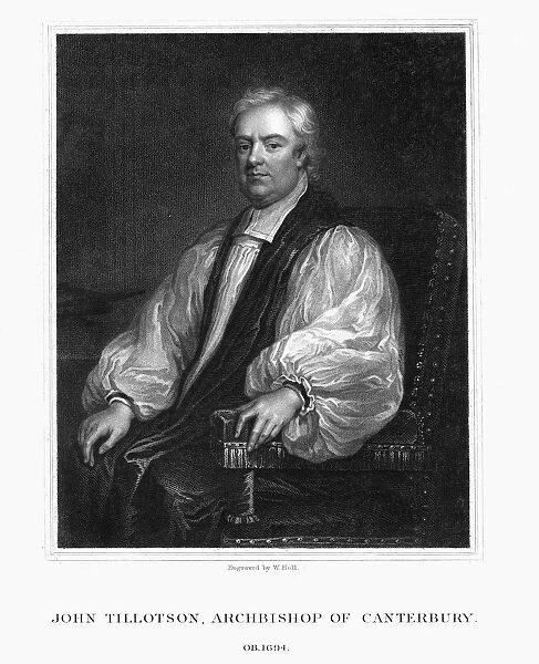 John Tillotson, Archbishop of Canterbury, (1832). Artist: W Holl