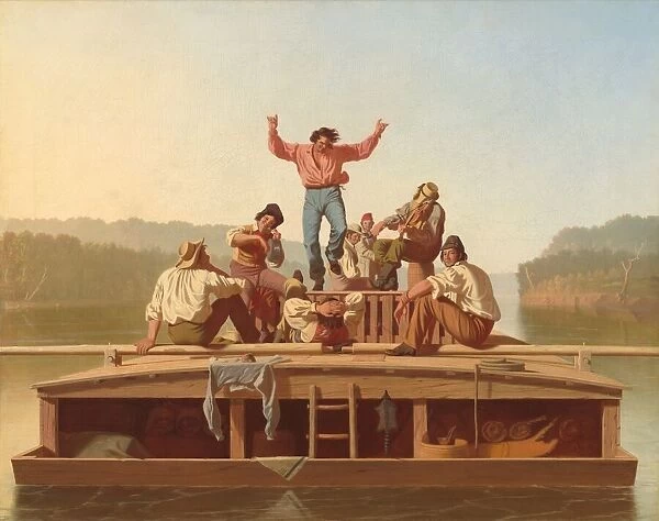The Jolly Flatboatmen, 1846. Creator: George Caleb Bingham