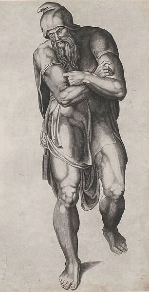 Joseph of Arimathea, after Michelangelos Crucifixion fresco in the Cappella Paolina, V
