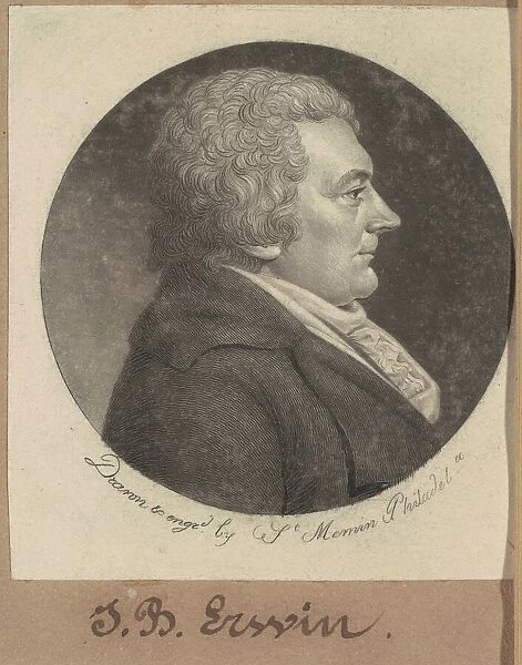 Joseph Erwin, 1798. Creator: Charles Balthazar Julien Fevret de Saint-Memin