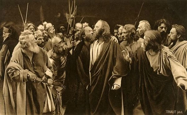 Judas betrays his master, 1922. Creator: Henry Traut