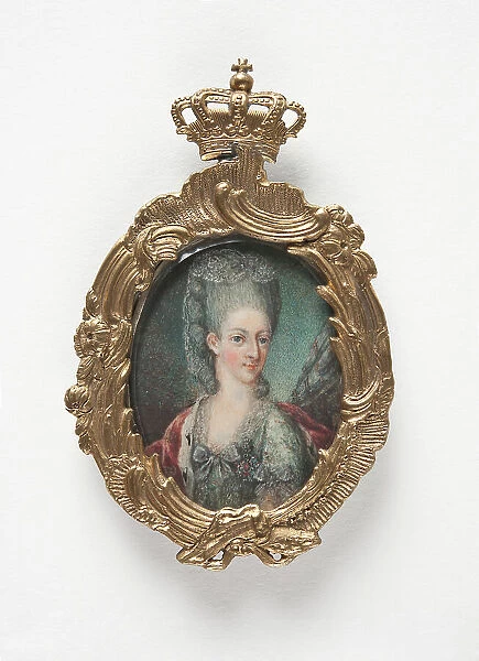 Juliana Maria of Brunswick-Wolfenbüttel (1729-1796), c18th century. Creator: Andreas Thornborg