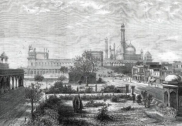 The Jumna Musjid, Delhi, 1876. Creator: Unknown