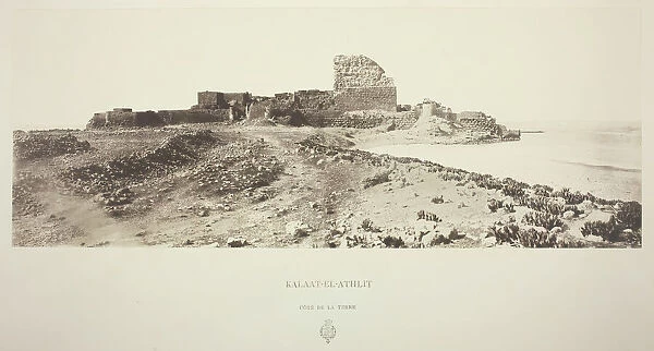Kalaat-El-Athlit, Cotede la Terre, c. 1860. Creator: Louis de Clercq