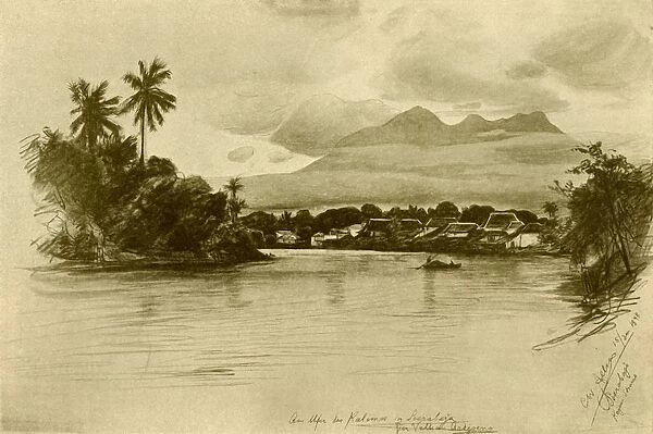 Kali Mas River, Surubaya, Java, 1898. Creator: Christian Wilhelm Allers