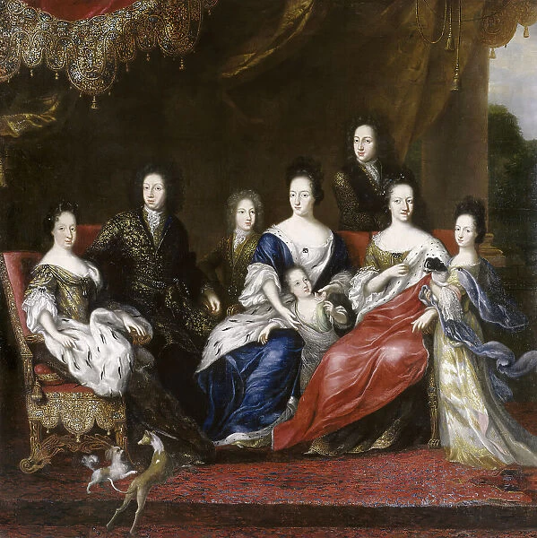 Karl XI King of Sweden with family, c17th century. Creator: David Klocker Ehrenstrahl