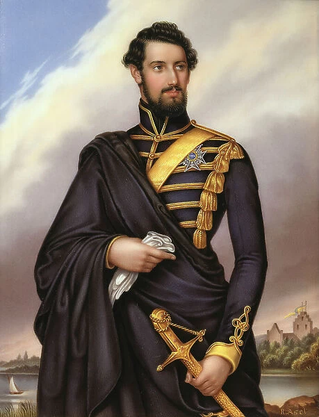 Karl XV, 1826-1872, King of Sweden, c1850s. Creator: Gotthelf Rudolf Asel