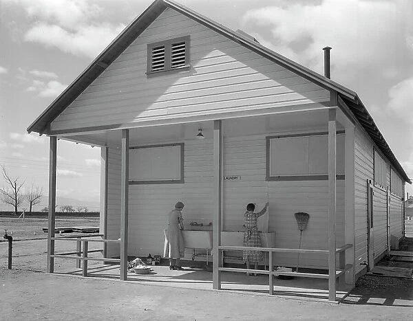 Kern County migrant camp, California, 1936. Creator: Dorothea Lange