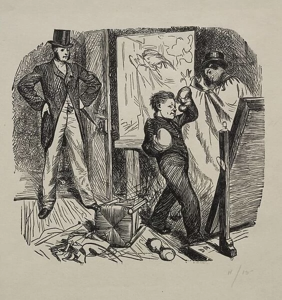 A Kettledrum in Mayfair, 1862. Creator: George Louis Palmella Busson Du Maurier (British