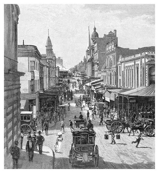 King Street, Sydney, New South Wales, Australia, 1886. Artist: JR Ashton