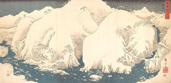 Kiso Mountains in Snow, 1857. 1857. Creator: Ando Hiroshige