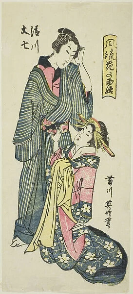 Kiyokawa and Bunshichi, from the series 'Elegant Dew of Flowers (Furyu hana no)