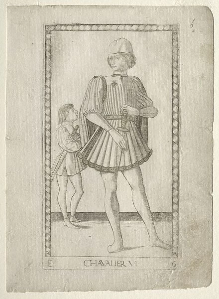 The Knight (from the Tarocchi, series E: Conditions of Man, #6), before 1467. Creator