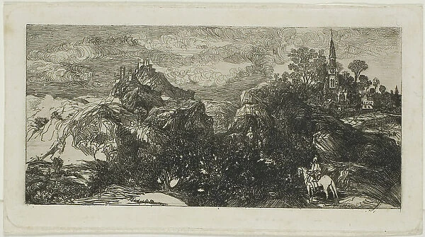 The Knight's Return, 1871. Creator: Rodolphe Bresdin