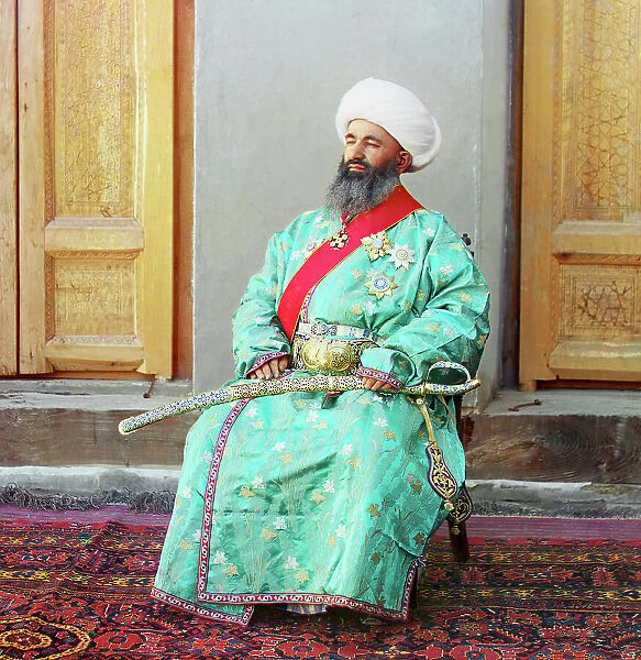 Kush-Beggi (Minister of the Interior), Bukhara, between 1905 and 1915. Creator: Sergey Mikhaylovich Prokudin-Gorsky