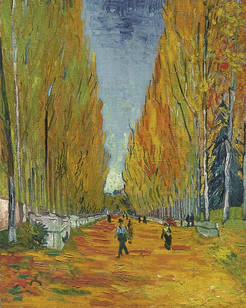 L Allee des Alyscamps, 1888. Artist: Gogh, Vincent, van (1853-1890)