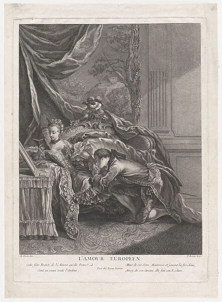 L amour europeen, 1751-97. Creator: Pierre Francois Basan