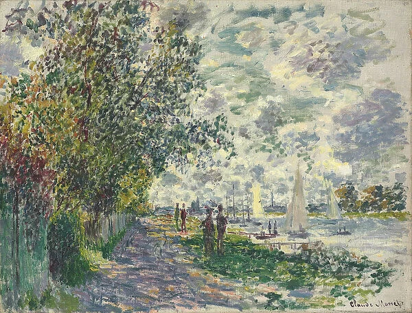 La berge du Petit-Gennevilliers, 1875. Artist: Monet, Claude (1840-1926)