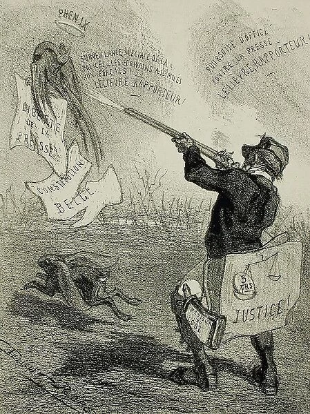 La Comédie politique, 1859. Creator: Félicien Rops