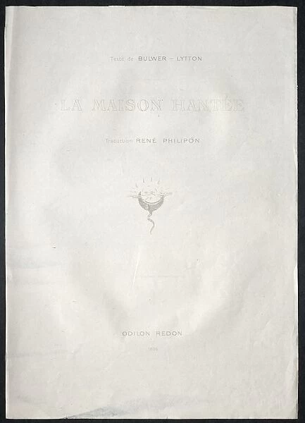 La Maison hantee, 1896. Creator: Odilon Redon (French, 1840-1916)