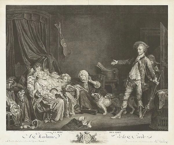 La mére bienaimée (The Well-Loved Mother), 1775. Creator: Jean Massard