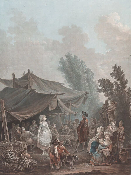 La Noce de Village, 1788-94. Creator: Charles-Melchior Descourtis