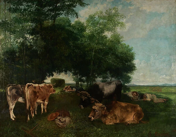 La sieste pendant la saison des foins, between 1867 and 1868. Creator: Gustave Courbet