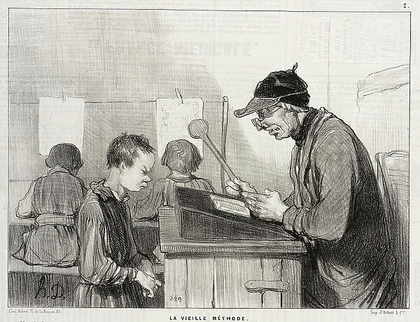 La Vielle Méthode, 1845. Creator: Honore Daumier