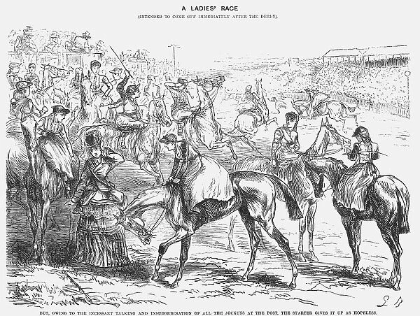 A Ladies Race, 1872. Artist: Joseph Swain