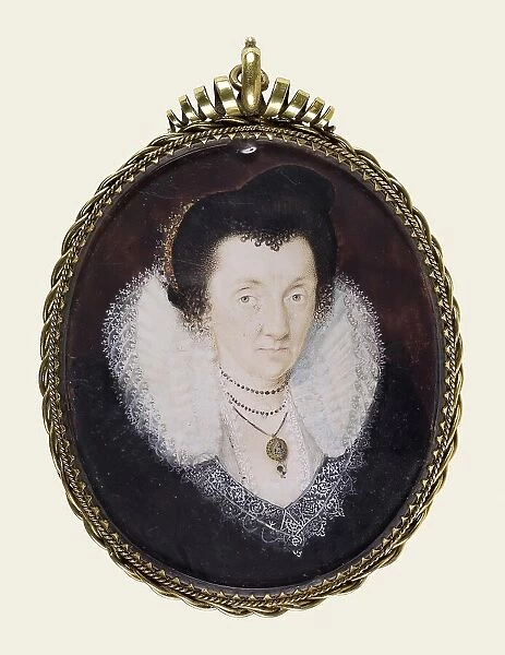 Lady Anne Bacon, c1600. Creator: Isaac Oliver I
