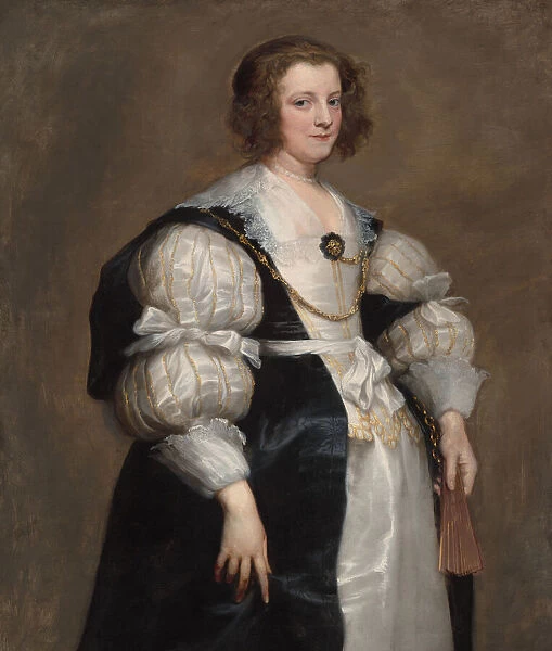 Lady with a Fan, c. 1628. Creator: Anthony van Dyck