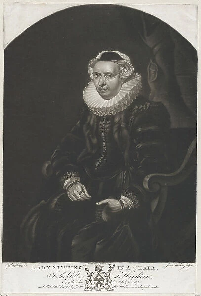 Lady Sitting in a Chair, 1778. Creator: James Watson