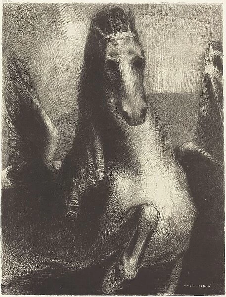 L'Aile (The Wing), 1893. Creator: Odilon Redon
