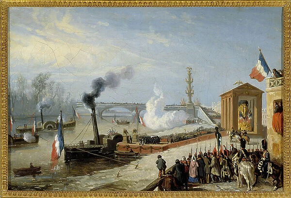 Landing of Napoleon I ashes in Courbevoie, December 15, 1840. Creator: Unknown