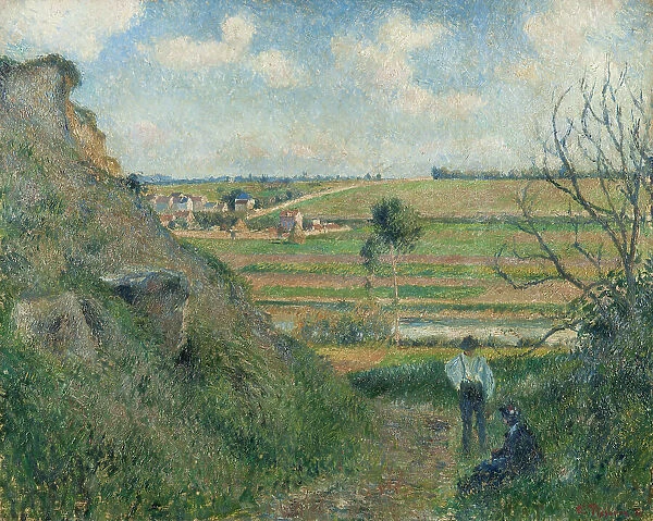 Landscape, Bazincourt, 1881. Creator: Pissarro, Camille (1830-1903)