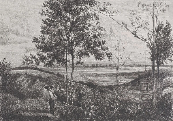 Landscape after Corot, 1873-90. Creator: Ferdinand Lefman