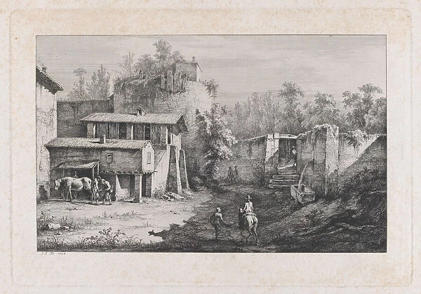 Landscape with Farrier, View of Terrebasse, France, 1808