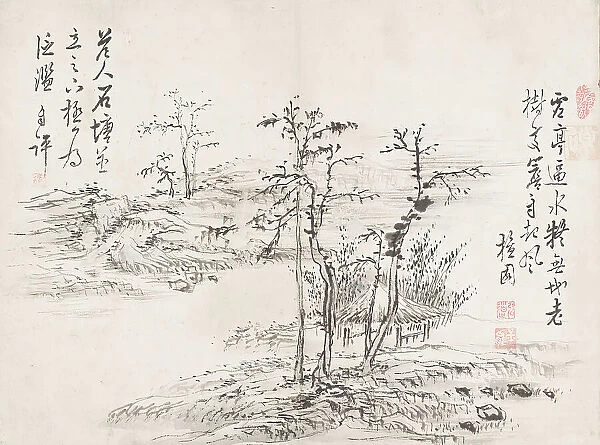 Landscape (image 1 of 6), turn of the 19 /  century. Creator: Kim Hong-do
