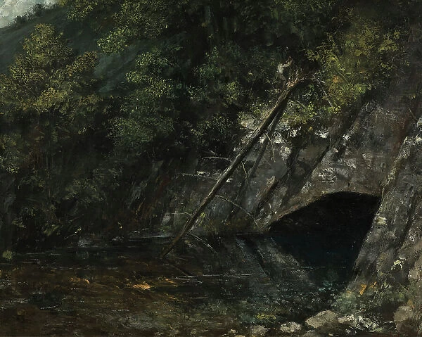 Landscape from La Source Bleue, 1872. Creator: Gustave Courbet