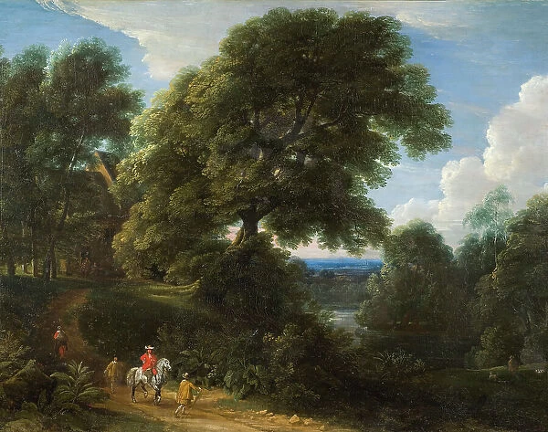 Landscape with a Rider in Red. Creator: Jacques d'Arthois