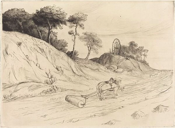Landscape with Roller (Le paysage au rouleau). Creator: Alphonse Legros