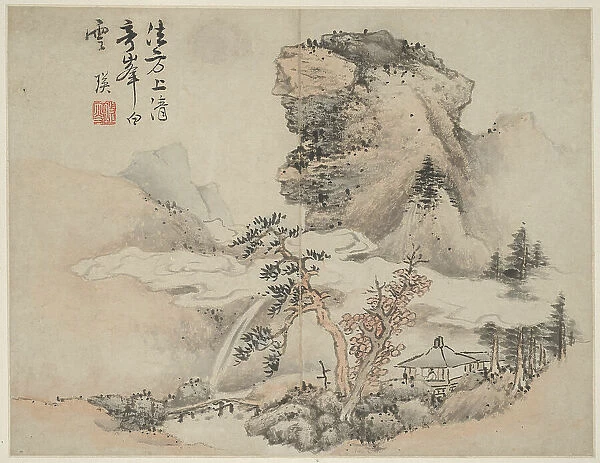 Landscape in the Style of Ancient Masters: after Fang Congyi (active c. 1340-80), China... 1642. Creator: Lan Ying
